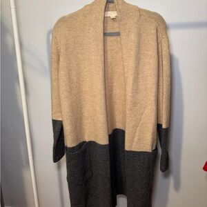 MICHAEL Michael Kors Tan and Gray Cardigan